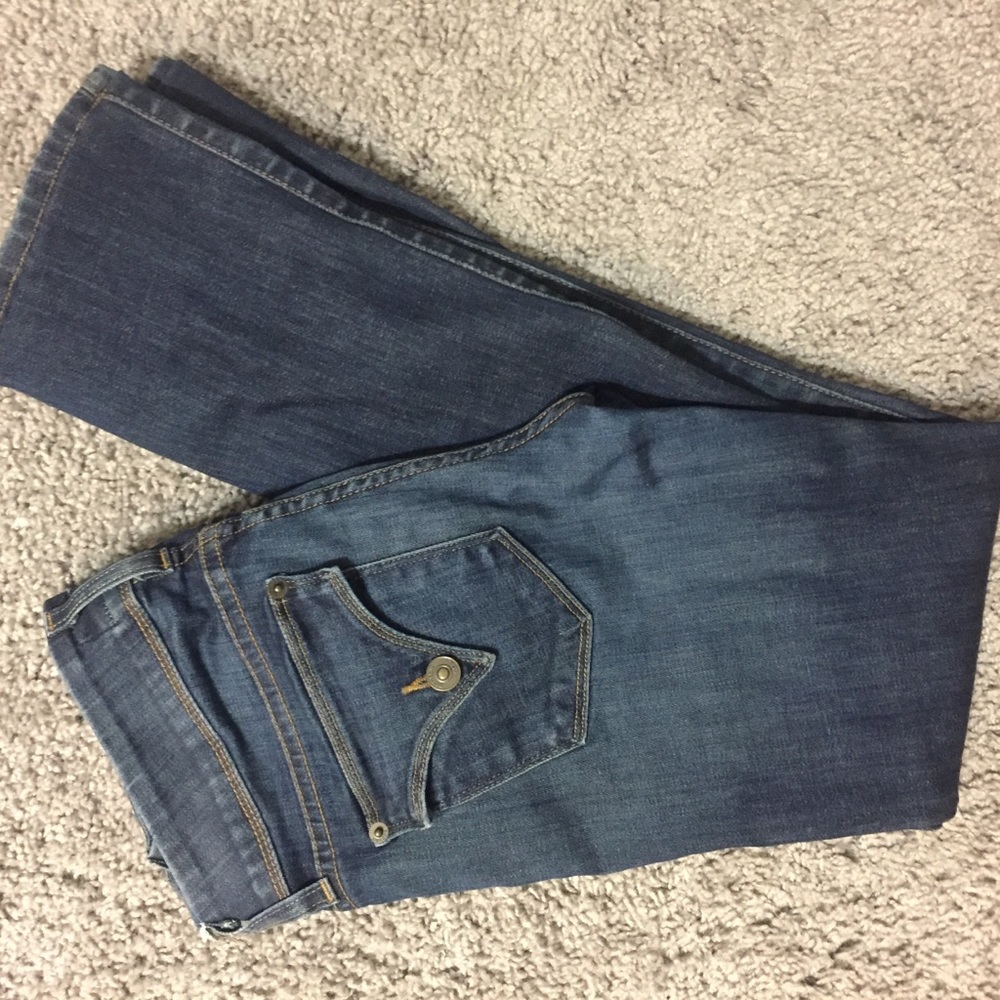 Hudson flap pocket straight leg jeans sz 25short